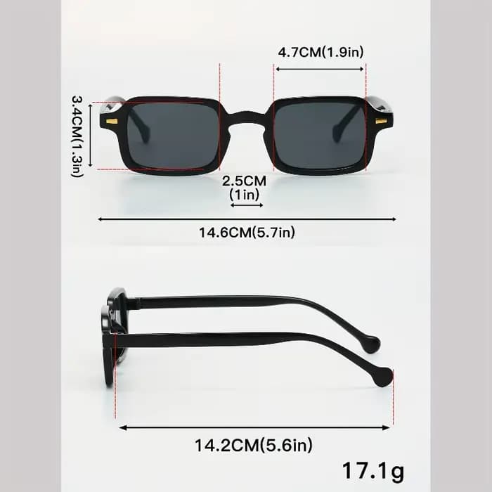 Lunettes de soleil carrées rétro pour femmes