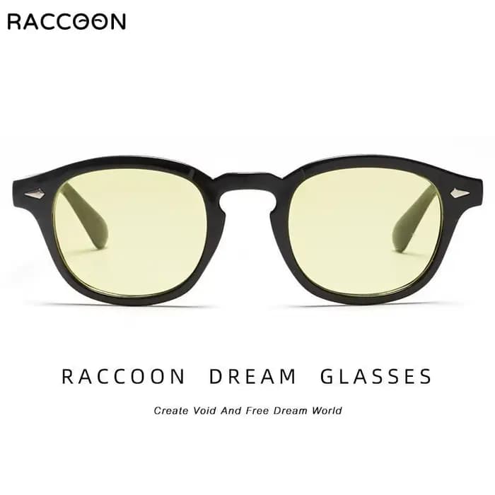 Lunettes de soleil rondes à rivets Johnny Depp pour hommes et femmes