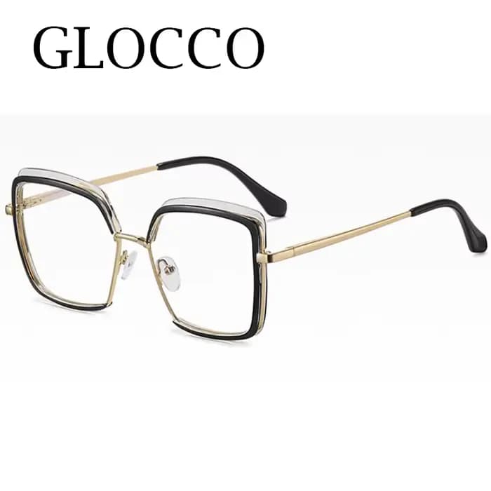 Lunettes d'ordinateur carrées léopard