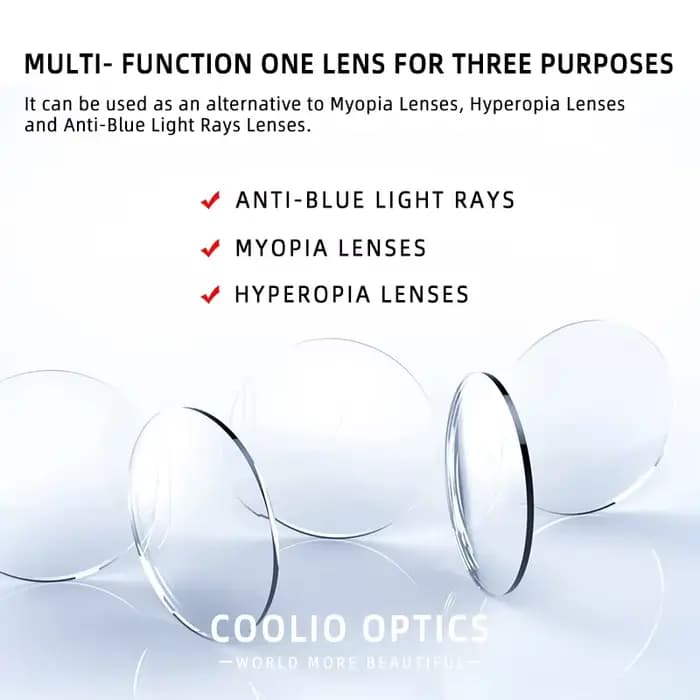CLLOIO lentilles multifocales progressives 1.56 1.61 1.67 1.74 Anti lumière bleue HD bifocale optique Prescription myopie hypermétropie lentille