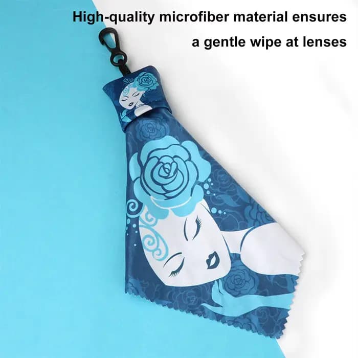 Chiffon de nettoyage pour lunettes en microfibre lavable