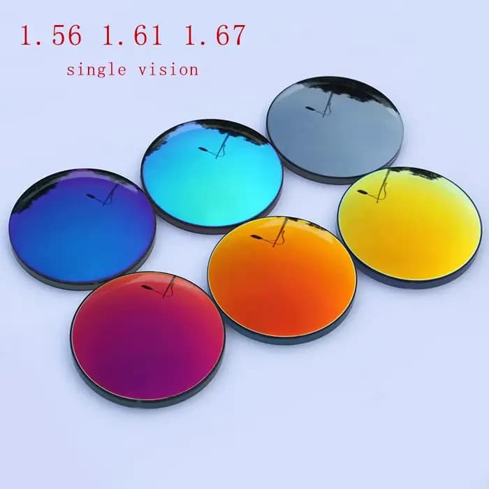 2 pièces 1.56 1.61 1.67 Index Prescription asphérique lunettes de soleil polarisées lentille optique myopie presbytie