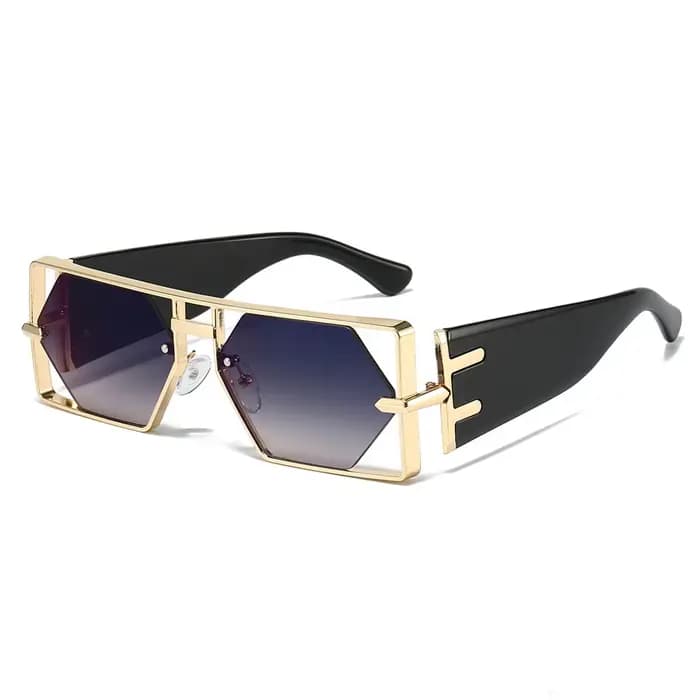2025 nouvelles lunettes de soleil creuses hommes femmes Hip Hop célébrités d'internet Ins mode