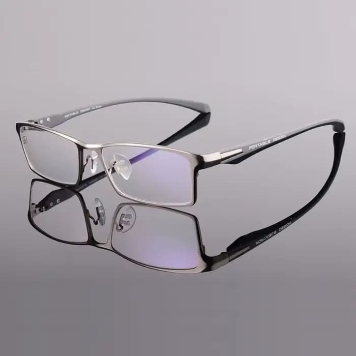 Monture de lunettes optiques en acétate d'alliage pour hommes