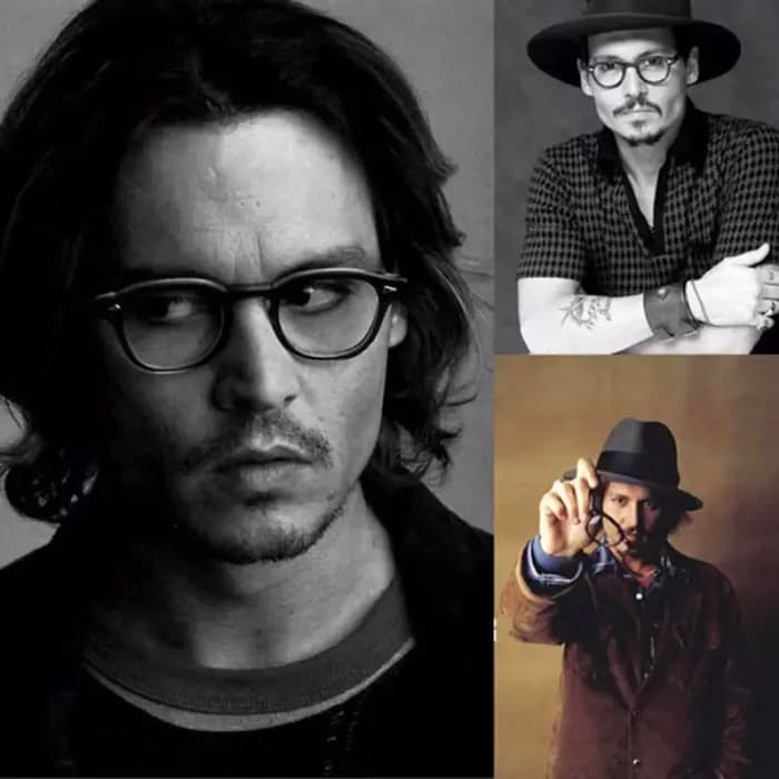 Johnny Depp lunettes hommes monture
