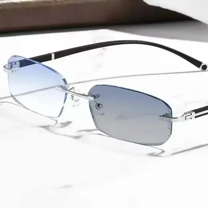 Lunettes de lecture photochromiques sans bords pour hommes et femmes