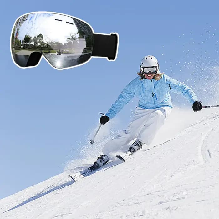 Lunettes de ski anti-buée coupe-vent pour snowboard