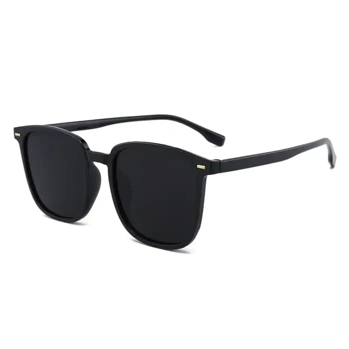 2025 nouvelles lunettes de soleil à lentille marron rétro monture carrée
