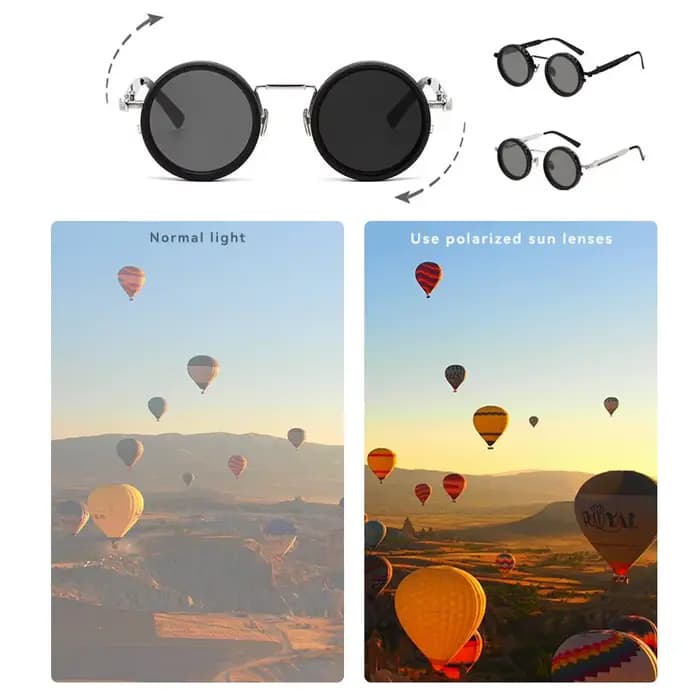 Lunettes de soleil polarisées à filtre ND réglable