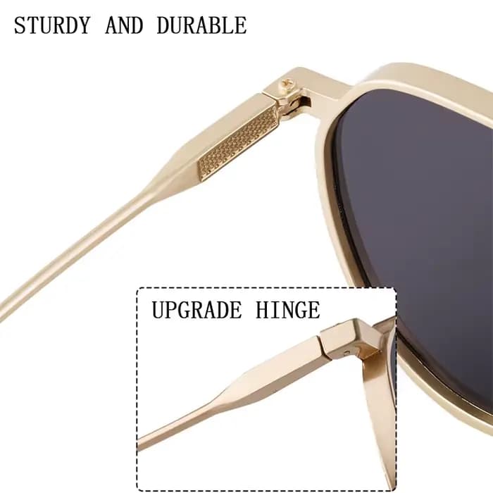 Lunettes de soleil ovales vintage pour hommes