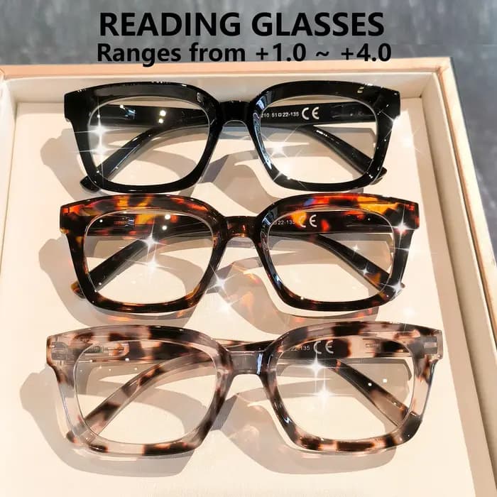 Lunettes de lecture vintage 3 pièces pour femmes et hommes – Utilisation quotidienne et formelle
