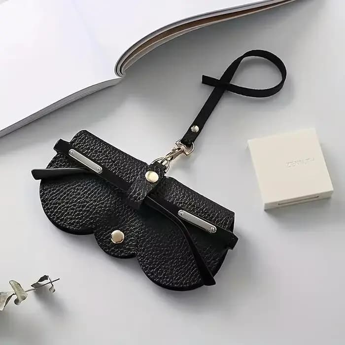 Housse de lunettes en relief Litchi
