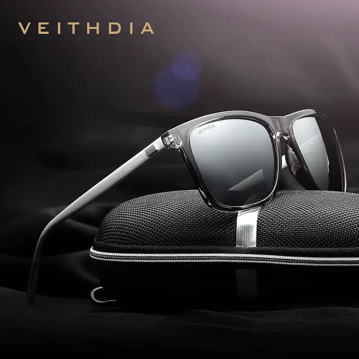 VEITHDIA marque lunettes de soleil unisexe rétro aluminium + TR90