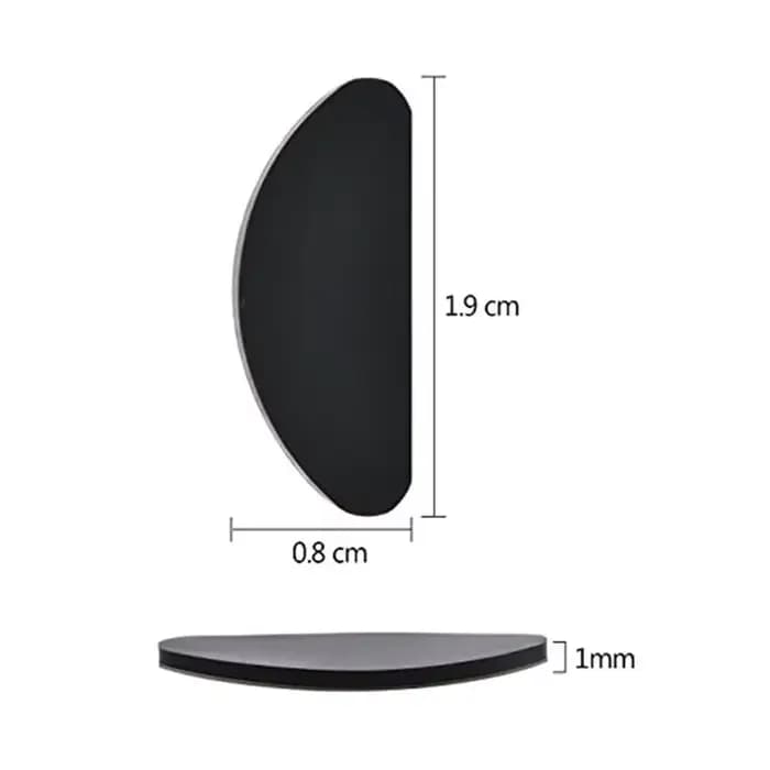 Coussinets antarcteurs en silicone transparents pour lunettes