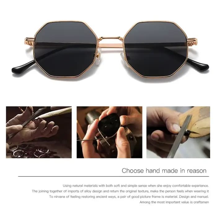 Lunettes de soleil carrées rétro pour hommes et femmes