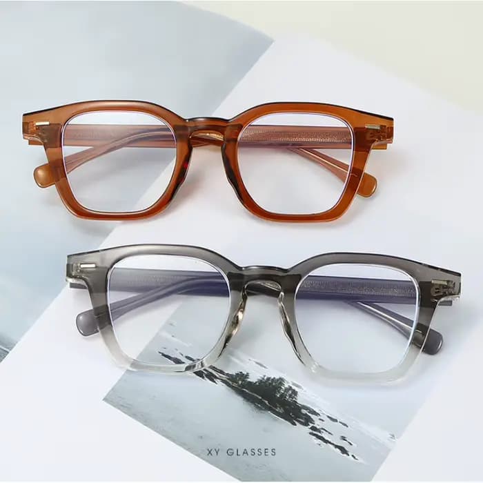 Monture de lunettes carrée rétro années 80