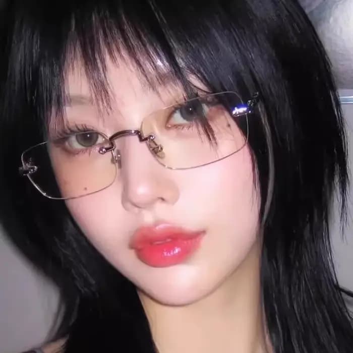 Nouvelle mode lunettes sans cadre pour femmes hommes argent Rectangle