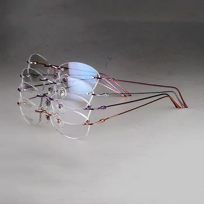 Lunettes sans bords pour femmes