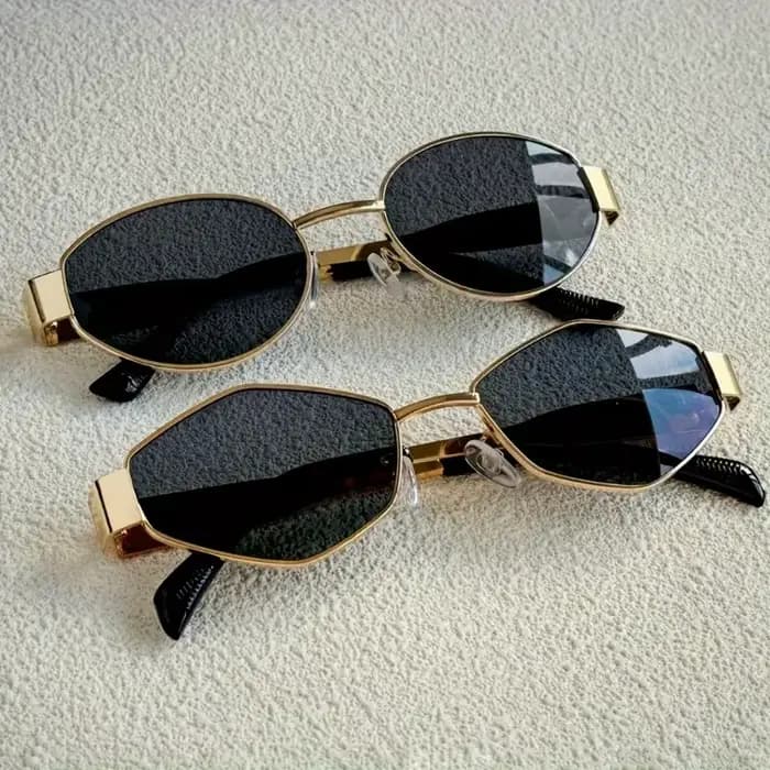 2 paires de lunettes d'été à la mode pour femmes