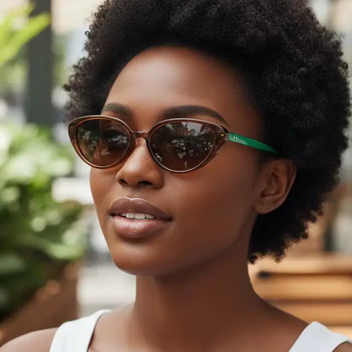 Lunettes de soleil rouge bordeaux pour femmes