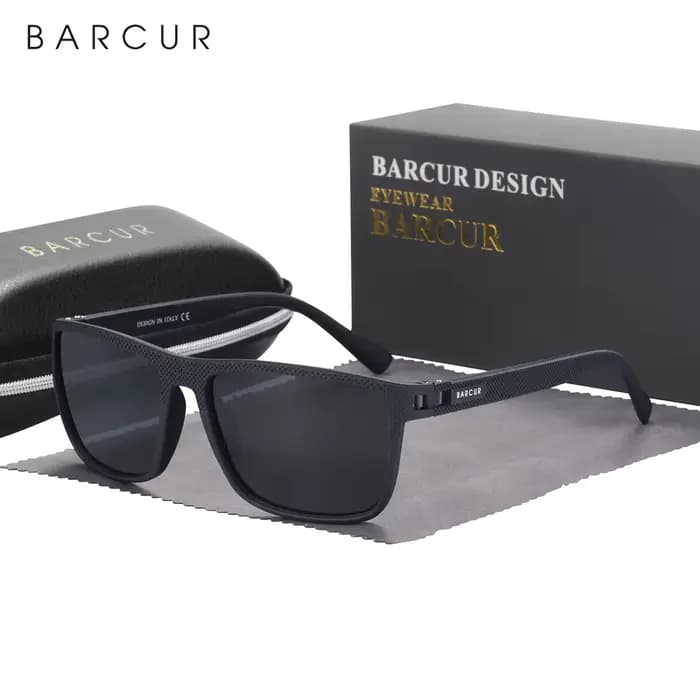 BARCUR lunettes de soleil en plein air pour hommes polarisées pêche voyage TR90