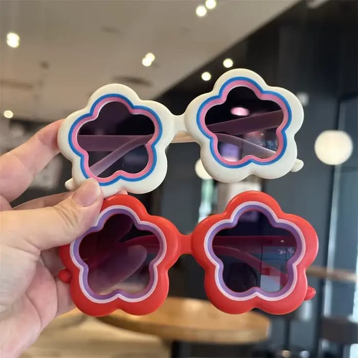 Lunettes de soleil pour enfants en forme de tournesol