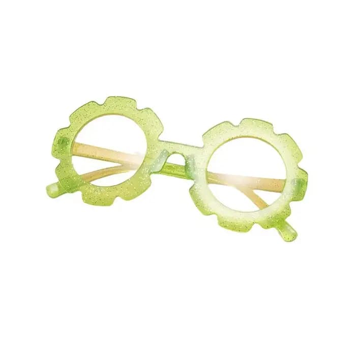 Lunettes de soleil rondes à fleurs mignonnes