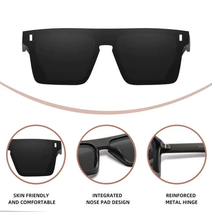 KINGDREAM – lunettes de soleil polarisées sans monture pour hommes et femmes