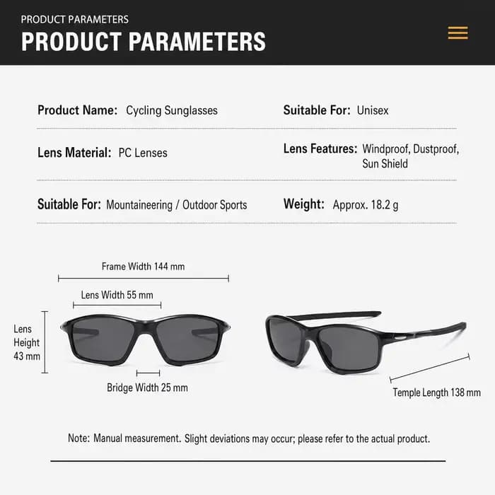 Lunettes de soleil sportives KAROS pour hommes et femmes