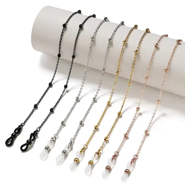 Chaîne de lunettes en perles pour femmes