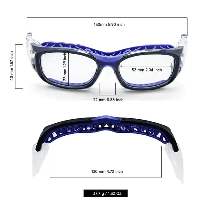 Lunettes de sport lentille remplaçable