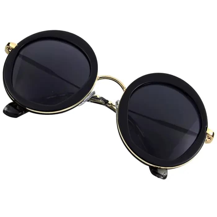 Lunettes de soleil rondes vintage pour femmes