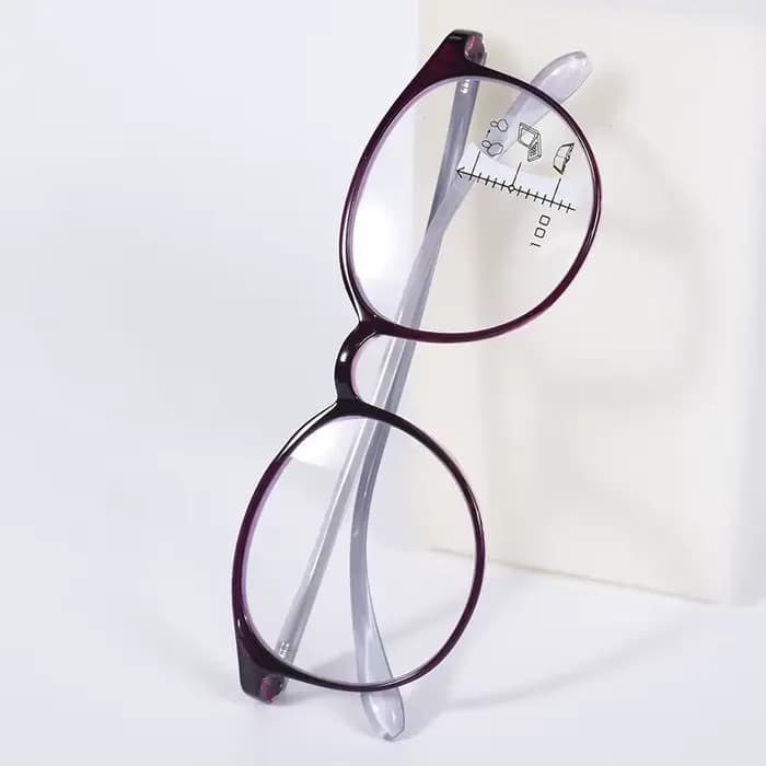 Lunettes de lecture multifocales progressives de couleur violette pour femmes