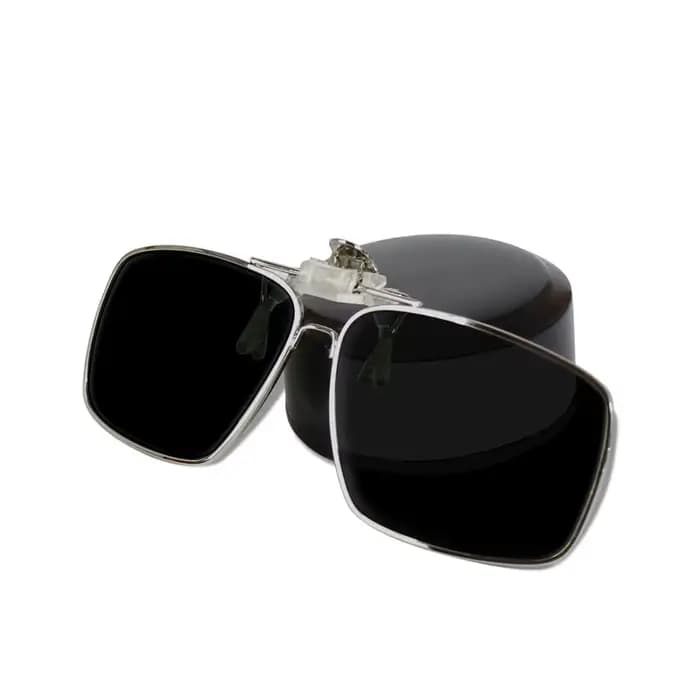 Lunettes de soleil polarisées jaunes à Clip pour hommes