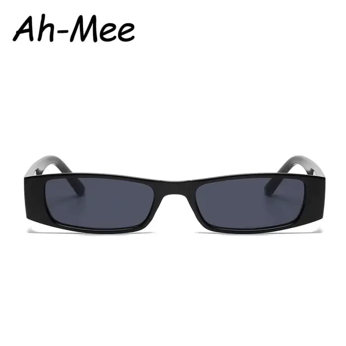Lunettes de soleil rétro rectangulaires à monture étroite pour femmes