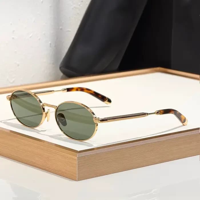 Lunettes de soleil ovales petites en alliage Boulevard I