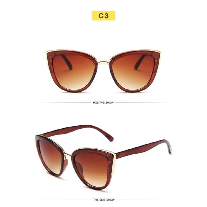 Samjune – lunettes de soleil œil de chat pour femmes