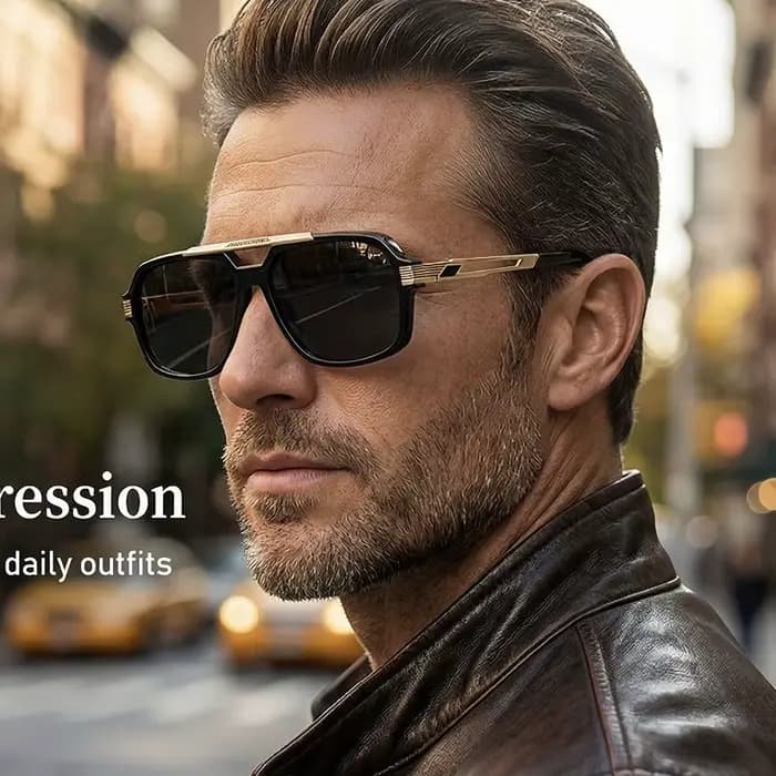 Lunettes de soleil carrées 2026 pour hommes