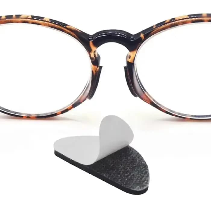 Coussinets antarcteurs en silicone transparents pour lunettes
