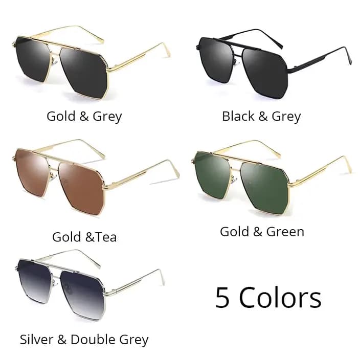 Lunettes de soleil polarisées polygonales pour hommes et femmes