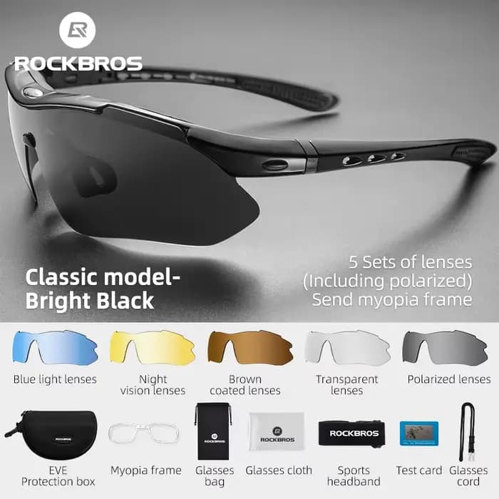 Lunettes de cyclisme polarisées ROCKBROS