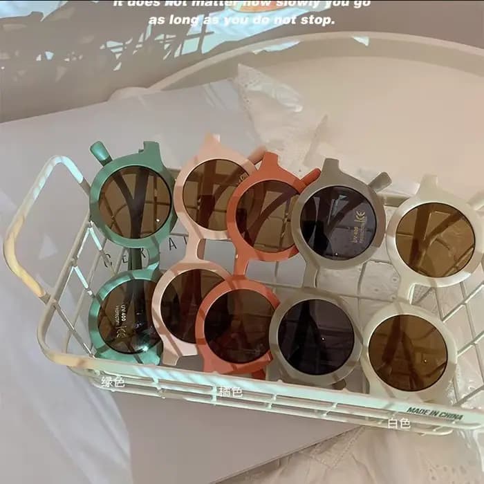 Lunettes de soleil rondes mignonnes pour enfants