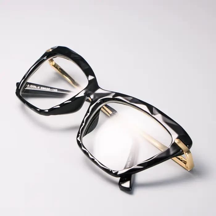H45591 femmes mode diamant style cadre carré lunettes montures optique ordinateur