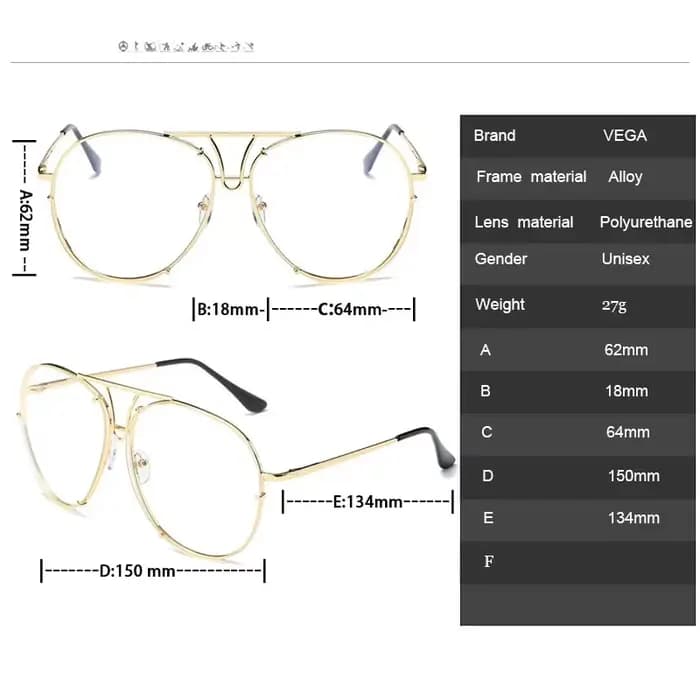 VEGA dames grandes lunettes de soleil femmes