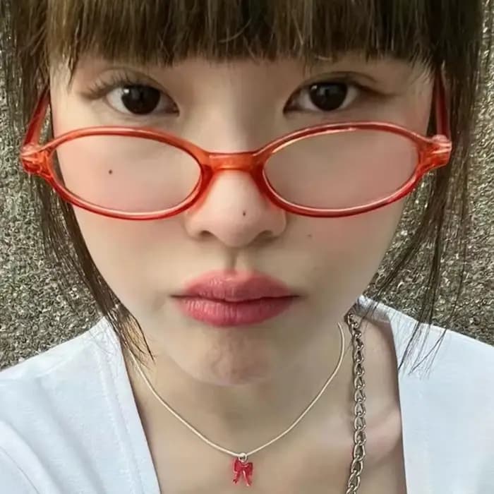 Lunettes ovales rétro Y2K pour femmes