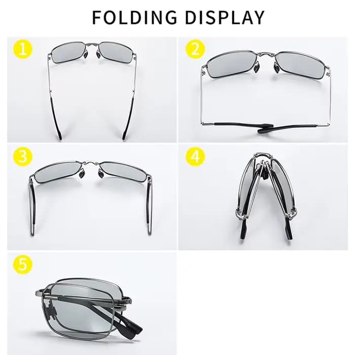 AORON – lunettes de soleil polarisées pliantes pour hommes et femmes