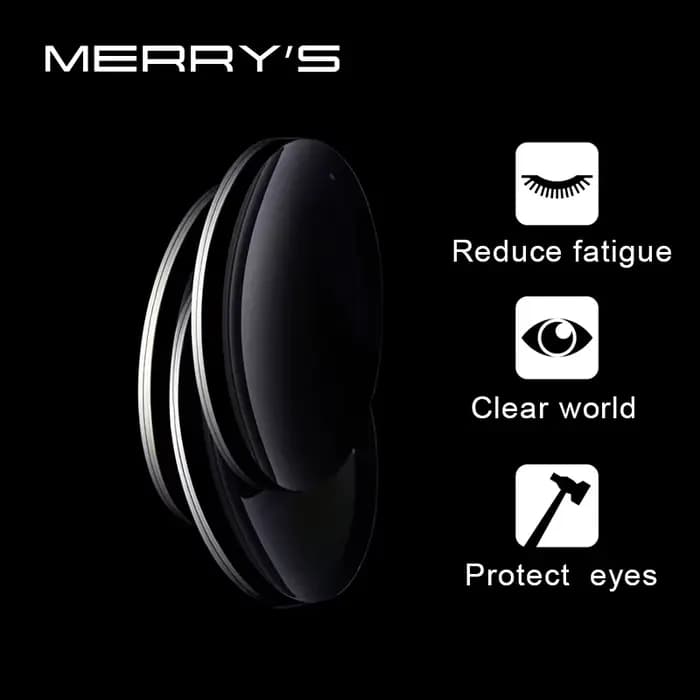 MERRYS Prescription série 1.56 1.61 1.67 1.74 CR-39 résine asphérique lunettes lentilles myopie hypermétropie presbytie lentille optique