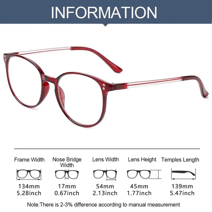 Lunettes de lecture haute définition unisexes