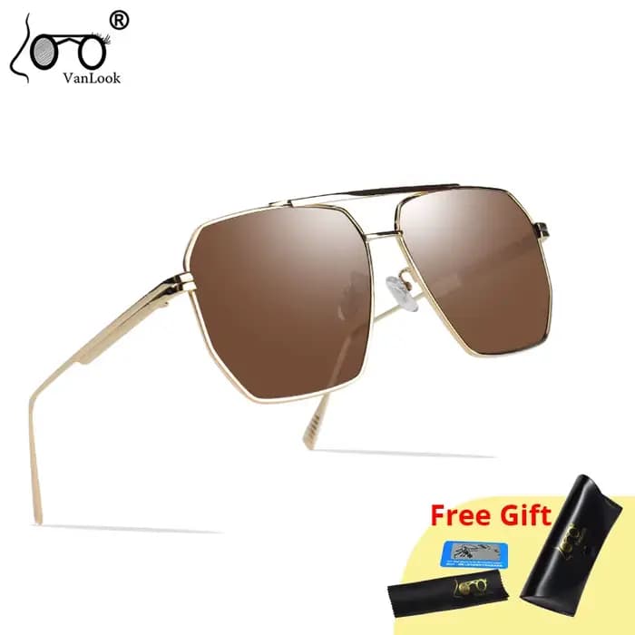 Lunettes de soleil polarisées polygonales pour hommes et femmes