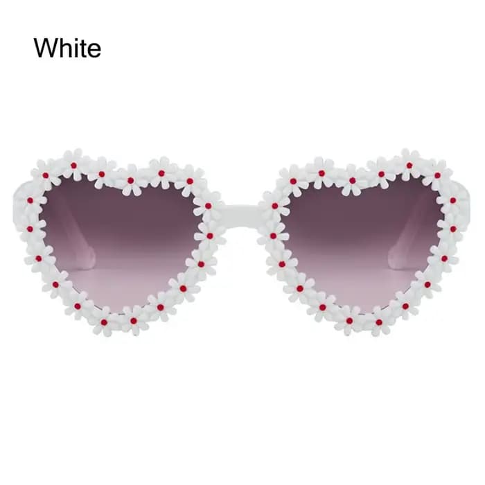 Lunettes de soleil en forme de cœur Daisy